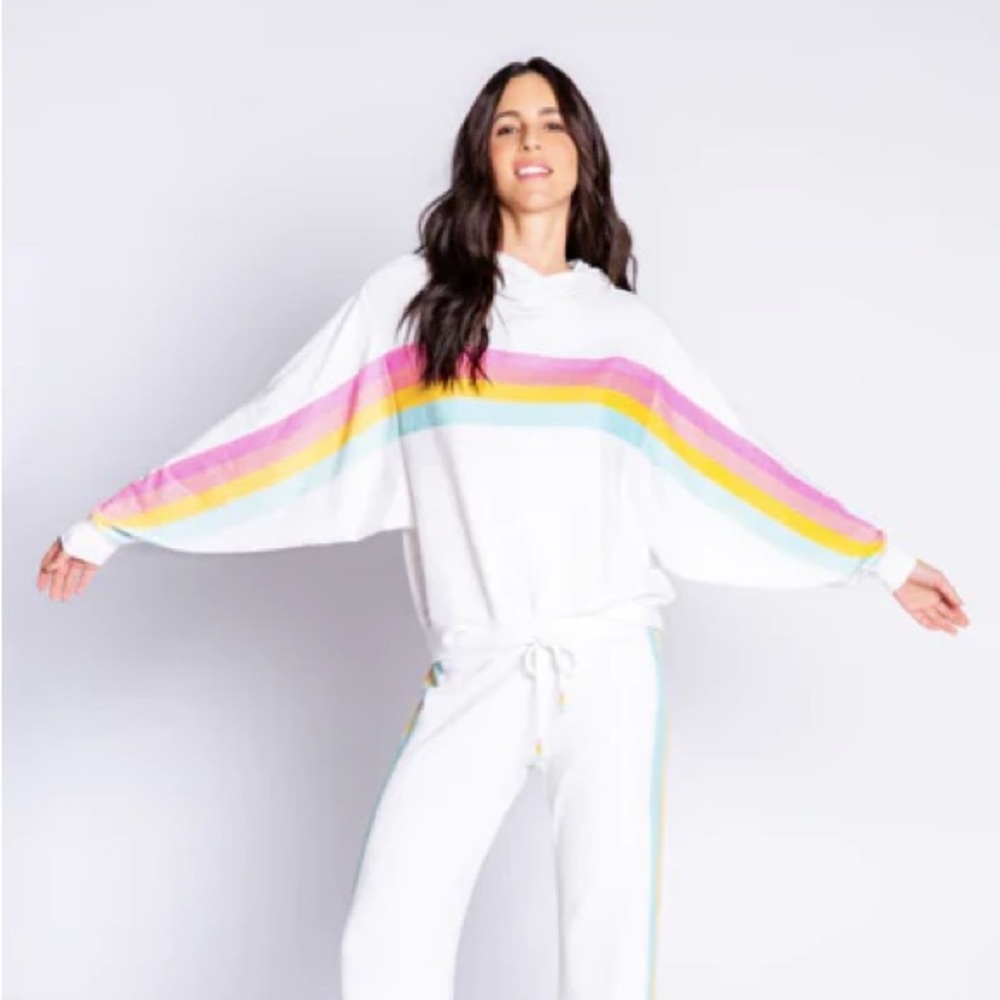 PJ Salvage ‘Love Makes the World Go Round’ Hooded Sweatshirt - Size Small